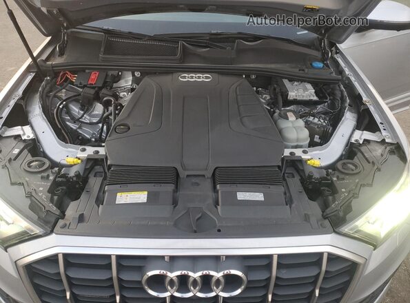 WA1AJAF76MD037333 2021 AUDI Q7 Silver VIN კოდის სტიკერის ხედი