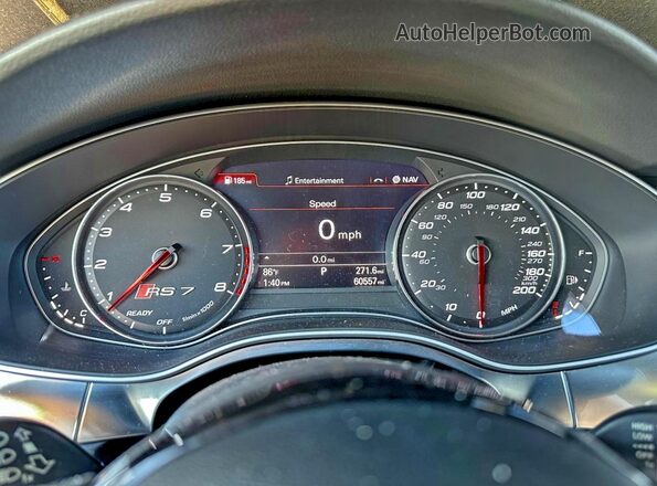 WUAWRBFC3HN901930 2017 AUDI RS7 Black Вид щитка приладів