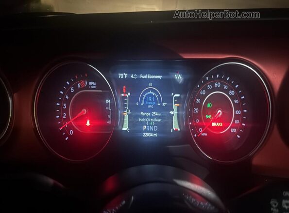 1C4HJXFN1MW601237 2021 JEEP WRANGLER Gray Instrument cluster view