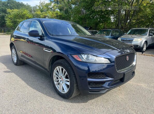 SADCK2FX1KA358328 2019 JAGUAR F-PACE Blue Rear left