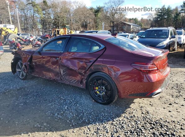 KMTG34SC5SU152504 2025 GENESIS G70 Maroon 
