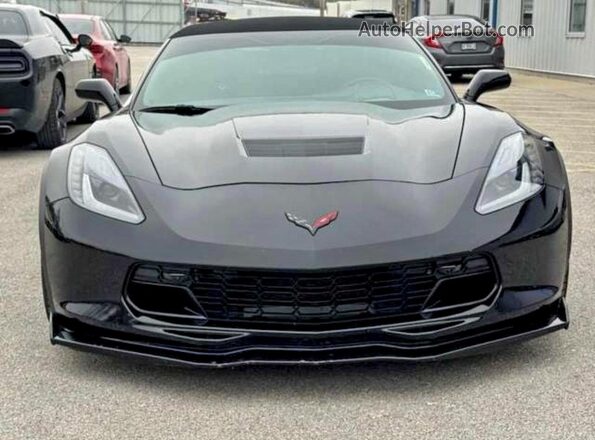 1G1YY3D77K5111986 2019 CHEVROLET CORVETTE Black უკანა სავარძლების ხედი
