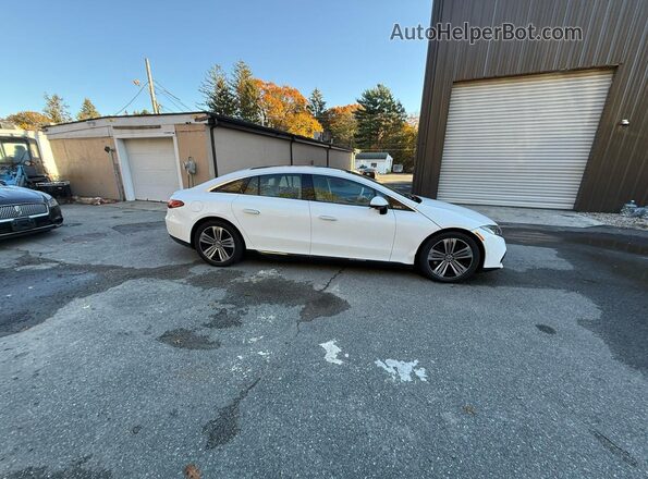 W1KCG2DB5NA014130 2022 MERCEDES-BENZ EQS White VIN კოდის სტიკერის ხედი