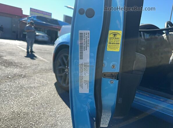 2C3CDXBG5PH608496 2023 DODGE CHARGER Blue Widok wnętrza z tyłu