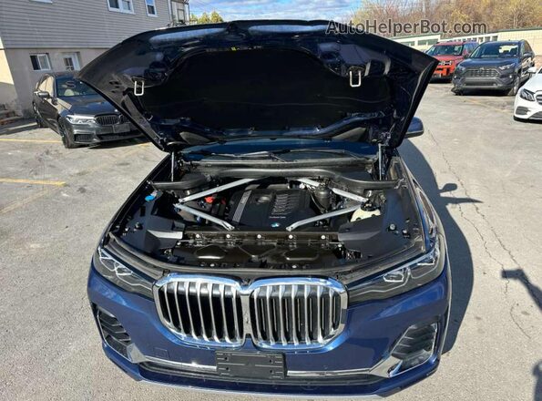 5UXCW2C0XL9A03864 2020 BMW X7 Blue Вид ззаду
