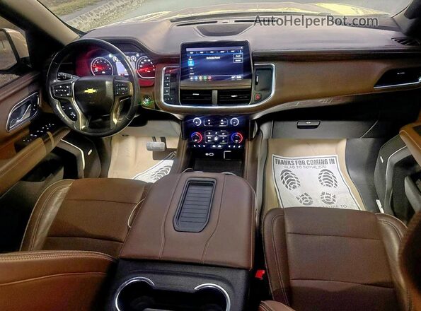 1GNSKGKL6MR296606 2021 CHEVROLET SUBURBAN Tan Vista de los asientos traseros