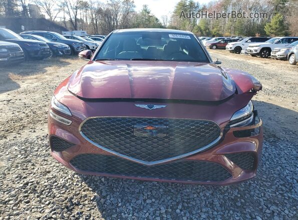 KMTG34SC5SU152504 2025 GENESIS G70 Maroon 
