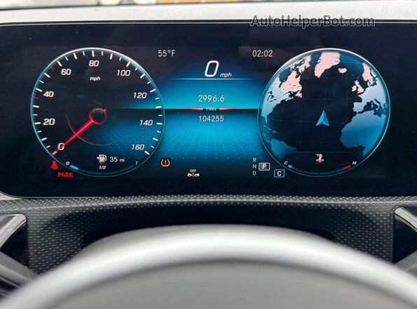 W1K5J4GB1LN091262 2020 MERCEDES-BENZ CLA-CLASS Черный Вид щитка приборов