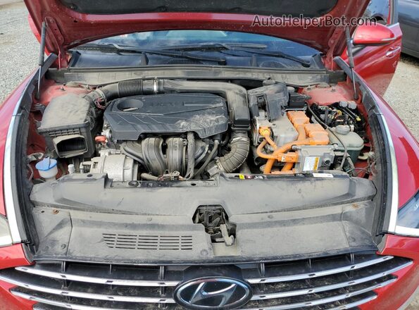 KMHL34JJXMA018858 2021 HYUNDAI SONATA Red 