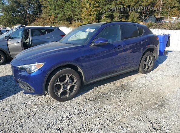ZASPAJAN0N7D39195 2022 ALFA ROMEO STELVIO Blue Rear left
