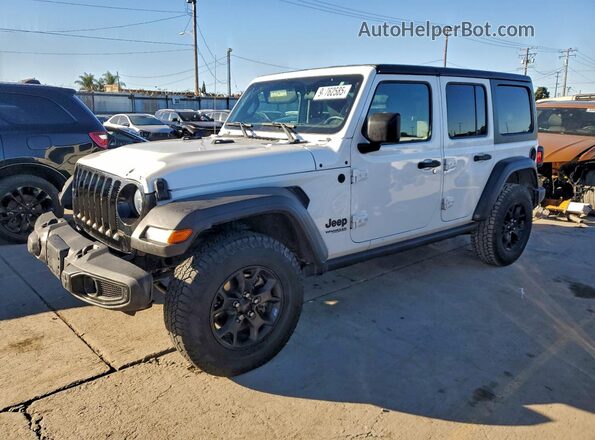 1C4HJXDN8MW558941 2021 JEEP WRANGLER White Rear left