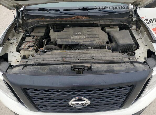 1N6AA1EK2HN536848 2017 NISSAN TITAN White Вид підкапотного простору