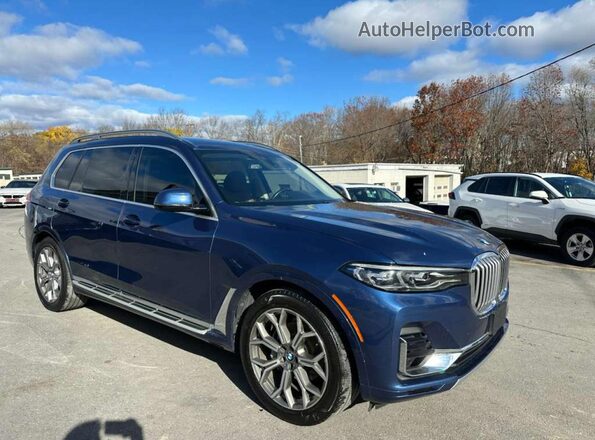 5UXCW2C0XL9A03864 2020 BMW X7 Blue Вид спереду