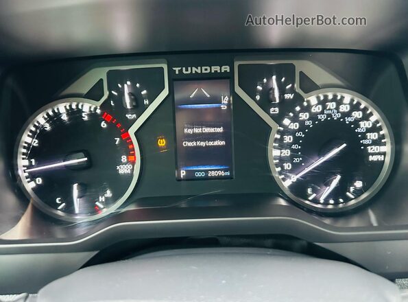5TFLA5DB2RX178175 2024 TOYOTA TUNDRA Серебряный Вид щитка приборов
