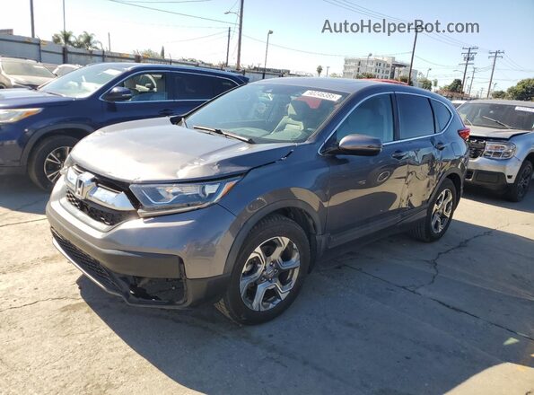 5J6RW1H51JA001272 2018 HONDA CRV Gray 