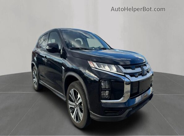 JA4APVAU1MU011340 2021 MITSUBISHI OUTLANDER Black უკანა მარცხენა