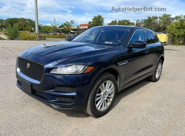 SADCK2FX1KA358328 2019 JAGUAR F-PACE Blue Rear right
