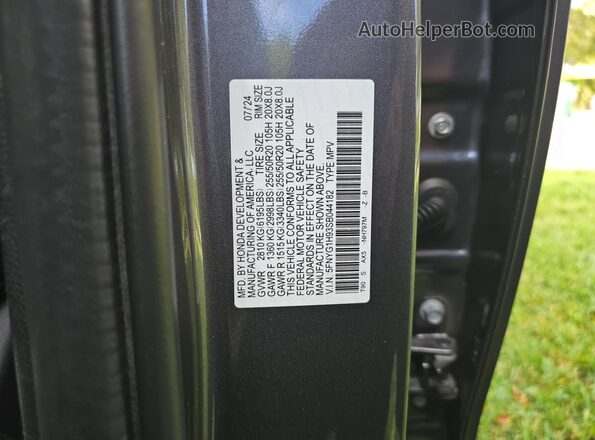 5FNYG1H93SB044182 2025 HONDA PILOT Gray 