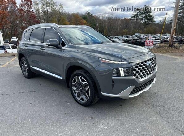 5NMS4DAL0MH348755 2021 HYUNDAI SANTA FE Gray Դիմացի տեսք