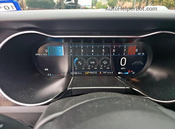 1FA6P8CF3L5140173 2020 FORD MUSTANG Silver Vista del cuadro de instrumentos