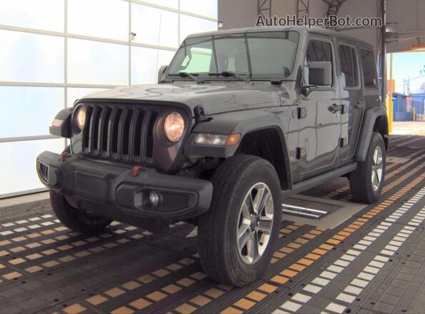 1C4HJXFN9LW151755 2020 JEEP WRANGLER Серый Задняя левая четверть
