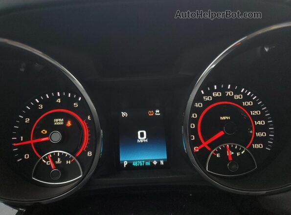 6G3F15RW9HL301892 2017 CHEVROLET SS White Вид щитка приладів