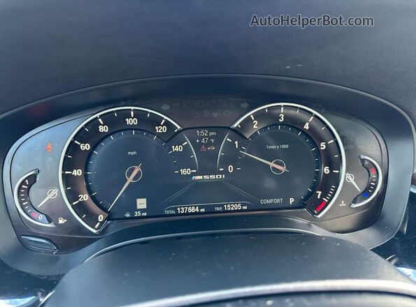 WBAJB9C56JB050169 2018 BMW M5 Black წინა პანელის ხედი
