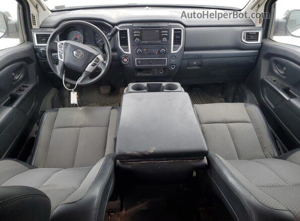 1N6AA1EK2HN536848 2017 NISSAN TITAN White Вид щитка приладів