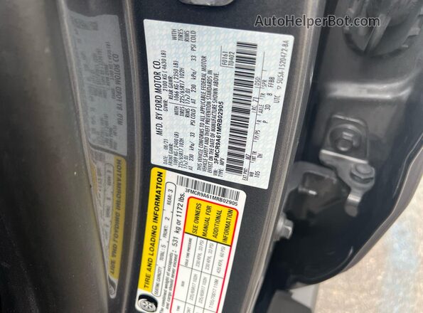3FMCR9A61MRB02905 2021 FORD BRONCO Gray Vista interior trasera