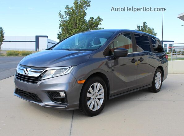 5FNRL6H20JB086713 2018 HONDA ODYSSEY Gray Задня права чверть
