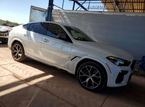 5UXCY8C0XN9J38713 2022 BMW X6 White Widok z przodu