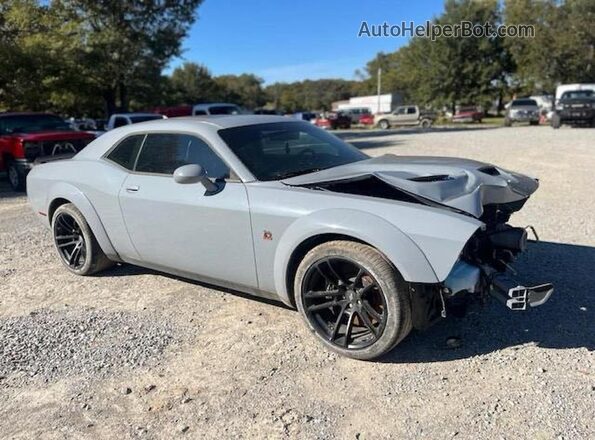 2C3CDZFJ7NH205599 2022 DODGE CHALLENGER Серый Задняя левая четверть