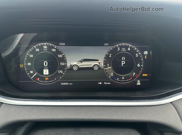 SALZP2FX5LH074984 2020 LAND ROVER RANGE White Вид панелі приладів