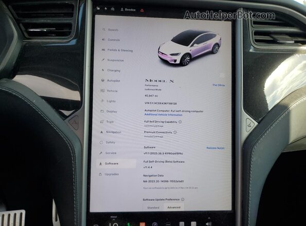 5YJXCDE43KF186128 2019 TESLA MODEL X Black 