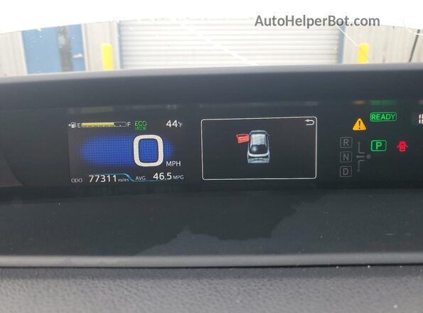 JTDKARFUXL3119679 2020 TOYOTA PRIUS White Widok tylnych siedzeń