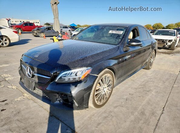 55SWF8DB2KU311631 2019 MERCEDES-BENZ C-CLASS Black Rear left