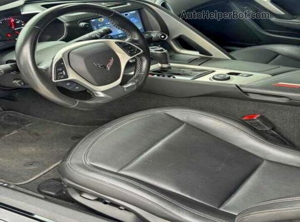 1G1YY3D77K5111986 2019 CHEVROLET CORVETTE Black წინა სალონის ხედი