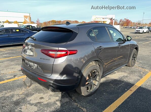ZASPAKAN5K7C65788 2019 ALFA ROMEO STELVIO Gray წინა ხედი