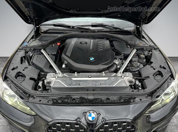 WBA13AR09MCF20741 2021 BMW M4 Black წინა სალონის ხედი