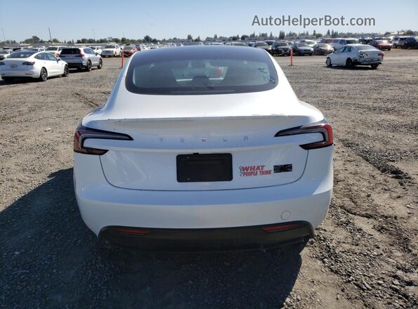 5YJ3E1ET7SF030382 2025 TESLA MODEL 3 White 