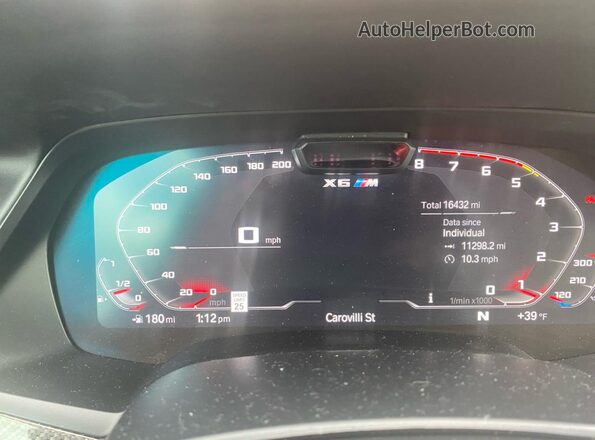 5YMCY0C07N9M97270 2022 BMW X6 Gray წინა პანელის ხედი