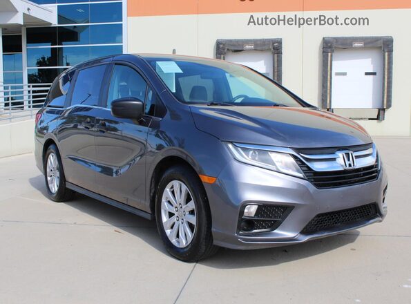 5FNRL6H20JB086713 2018 HONDA ODYSSEY Gray Задня ліва чверть