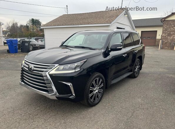 JTJHY7AX4J4258304 2018 LEXUS LX Black უკანა მარცხენა