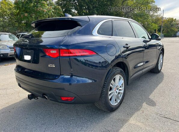 SADCK2FX1KA358328 2019 JAGUAR F-PACE Blue Front view