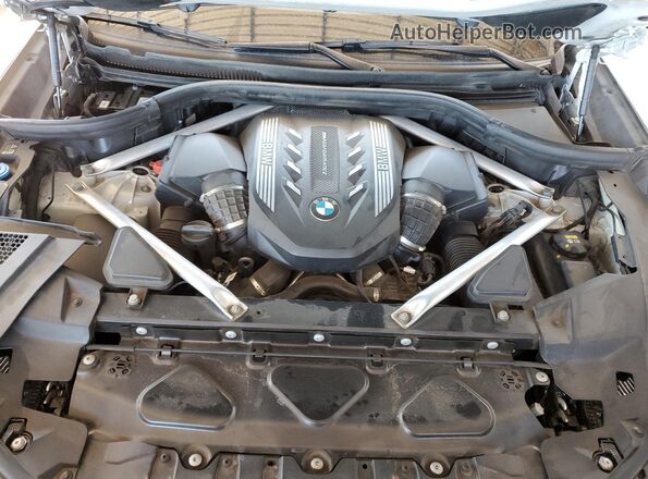 5UXCY8C0XN9J38713 2022 BMW X6 White Widok naklejki z numerem VIN