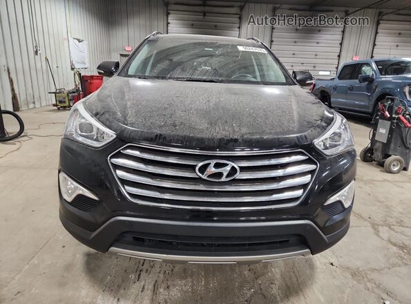 KM8SRDHF9GU141064 2016 HYUNDAI SANTA FE Black Widok z tyłu