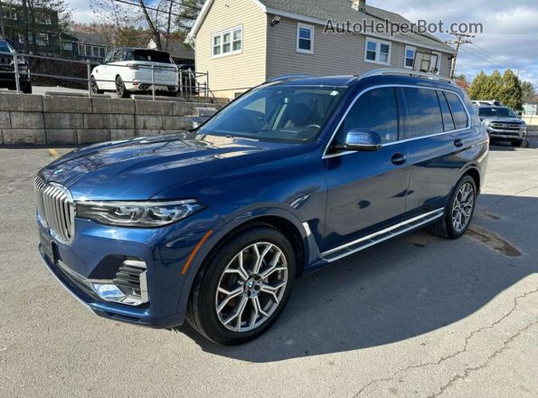 5UXCW2C0XL9A03864 2020 BMW X7 Blue Задня ліва чверть