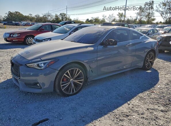 JN1EV7EL7HM553867 2017 INFINITI Q60 Gray Trasero izquierdo