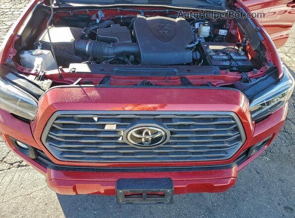 3TYRZ5CNXNT023683 2022 TOYOTA TACOMA Red Vista del compartimento del motor