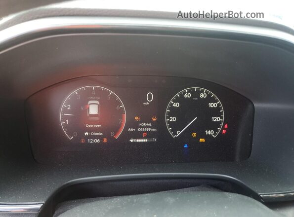 7FARS4H43SE001524 2025 HONDA CR-V Black Вид щитка приладів